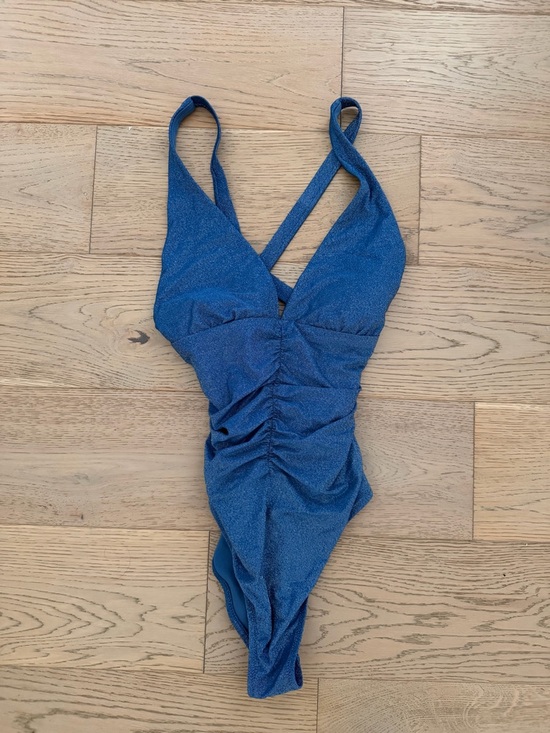 Shade & Shore Other - Shade & Shore Shimmery Indigo One-Piece Swimsuit